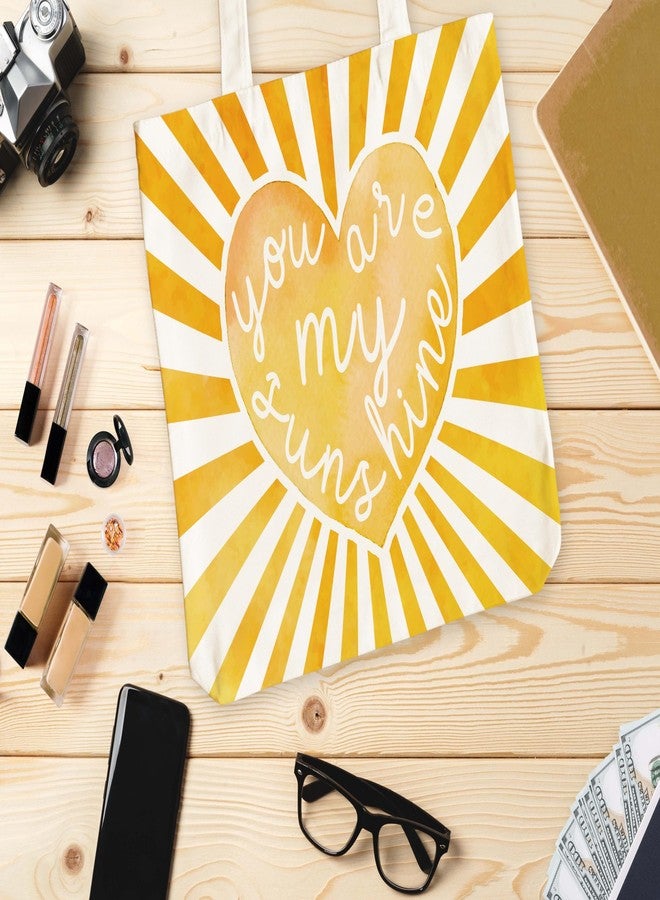 Levitatinyear Inspirational Canvas Tote for Women, Sunshine Motivational Tote, Sunshine Gift Bag, Mental Health Library Book Bags, Shoulder Bag Inspirational Gifts for Women Friends Colleagues -10 - Image 4